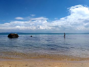Scenic view of sea against sky