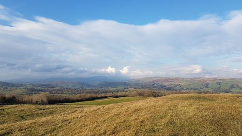 Scenic view of landscape against sky