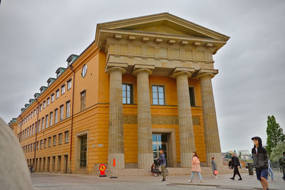 People walking on street