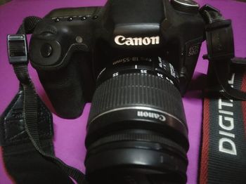 Close-up of camera