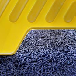 High angle view of yellow playground