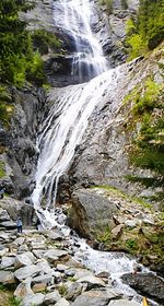 Stream flowing through rocks