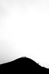 Low angle view of built structure against clear sky