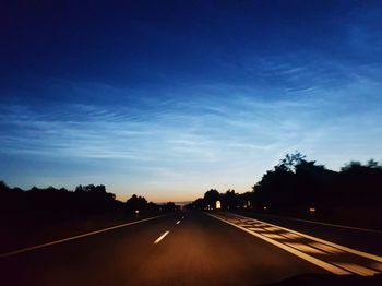 View of road against sky