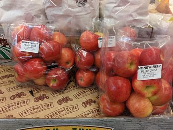 Close-up of fruits for sale in market