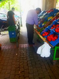 Woman standing on floor