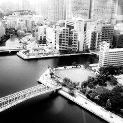 Cityscape with waterfront