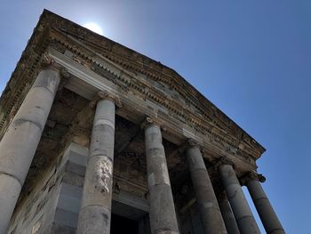 Low angle view of historical building against sky