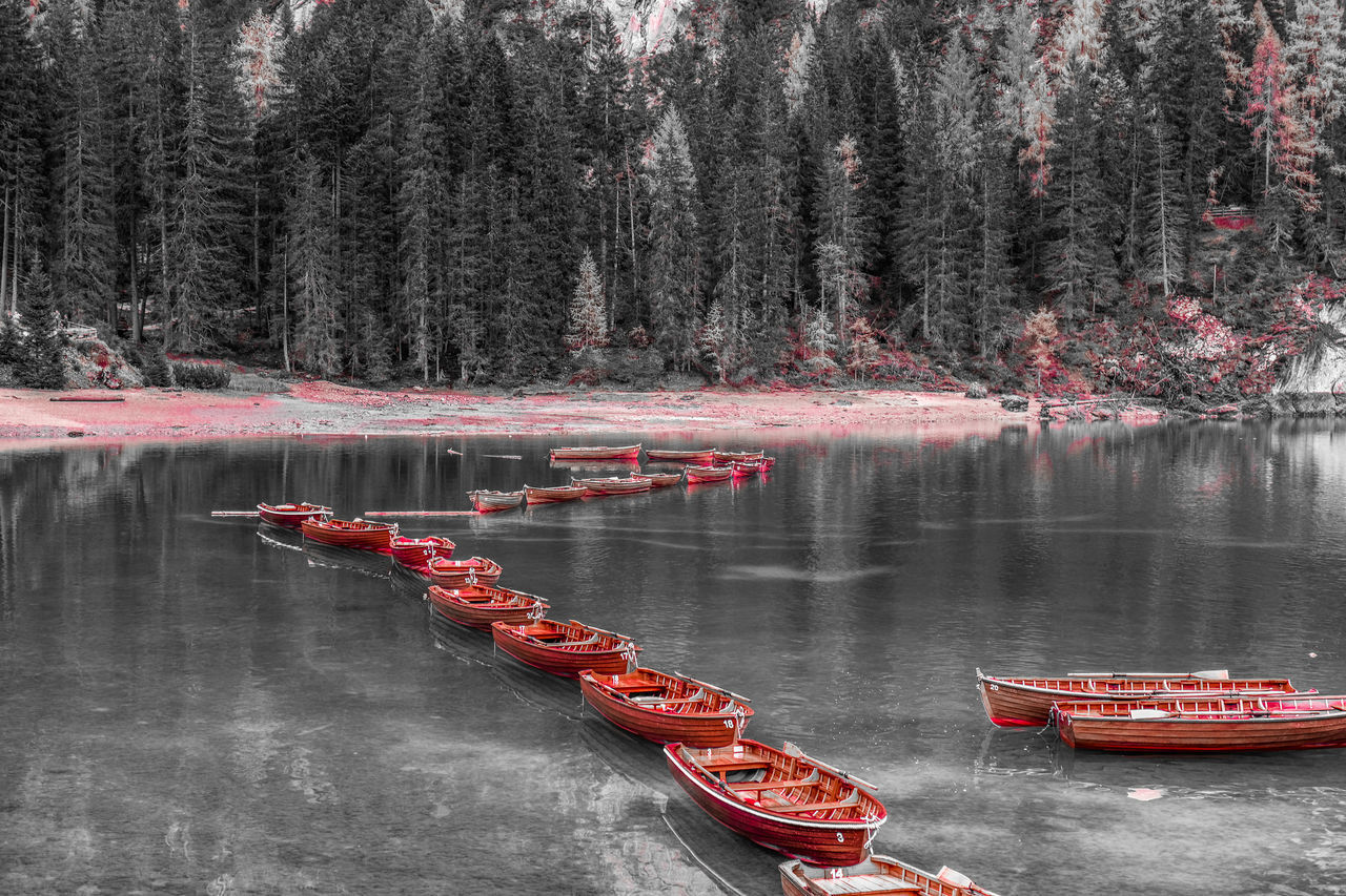 VIEW OF BOATS IN LAKE