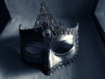 Close-up of mask