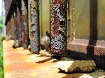 Close-up of rusty metal