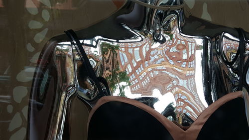 Close up of electric lamp