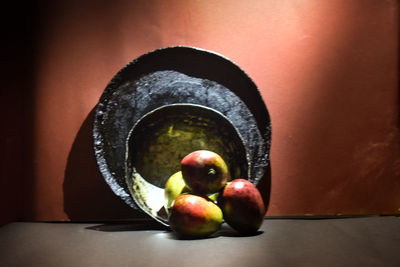 Close-up of apples in bowl