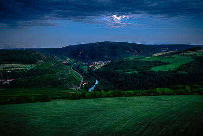 Scenic view of landscape against sky