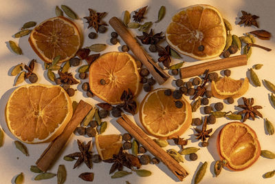 Orange fruits on table