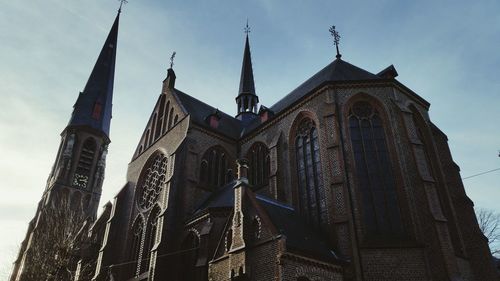 Low angle view of church against sky