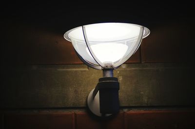 Close-up of illuminated lantern