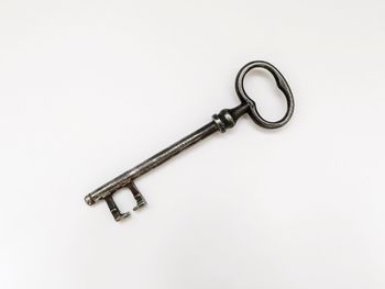 High angle view of lamp against white background