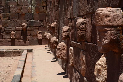 Architectural columns of historical building