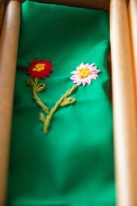 High angle view of flowering plant on table