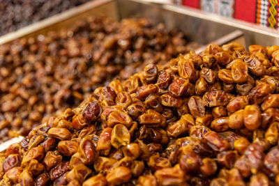 Close-up of sweet food at market stall