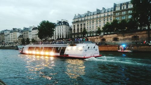 Boats in river