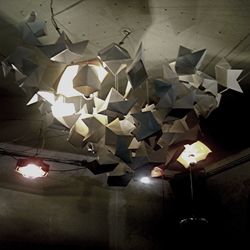 Illuminated lights at night