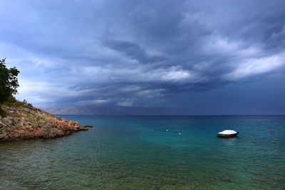 Scenic view of sea against sky