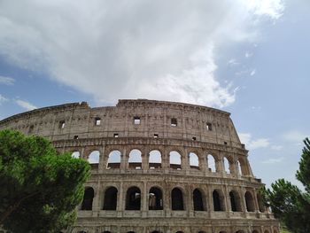 Low angle view of historical building against sky