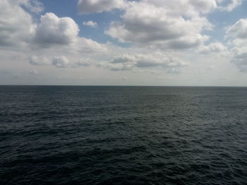 Scenic view of seascape against sky