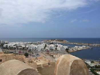 Panoramic view of beach against sky