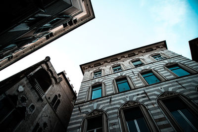 Low angle view of historic building against sky