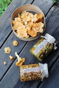 Canned chanterelle mushrooms