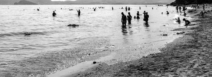 Group of people on beach