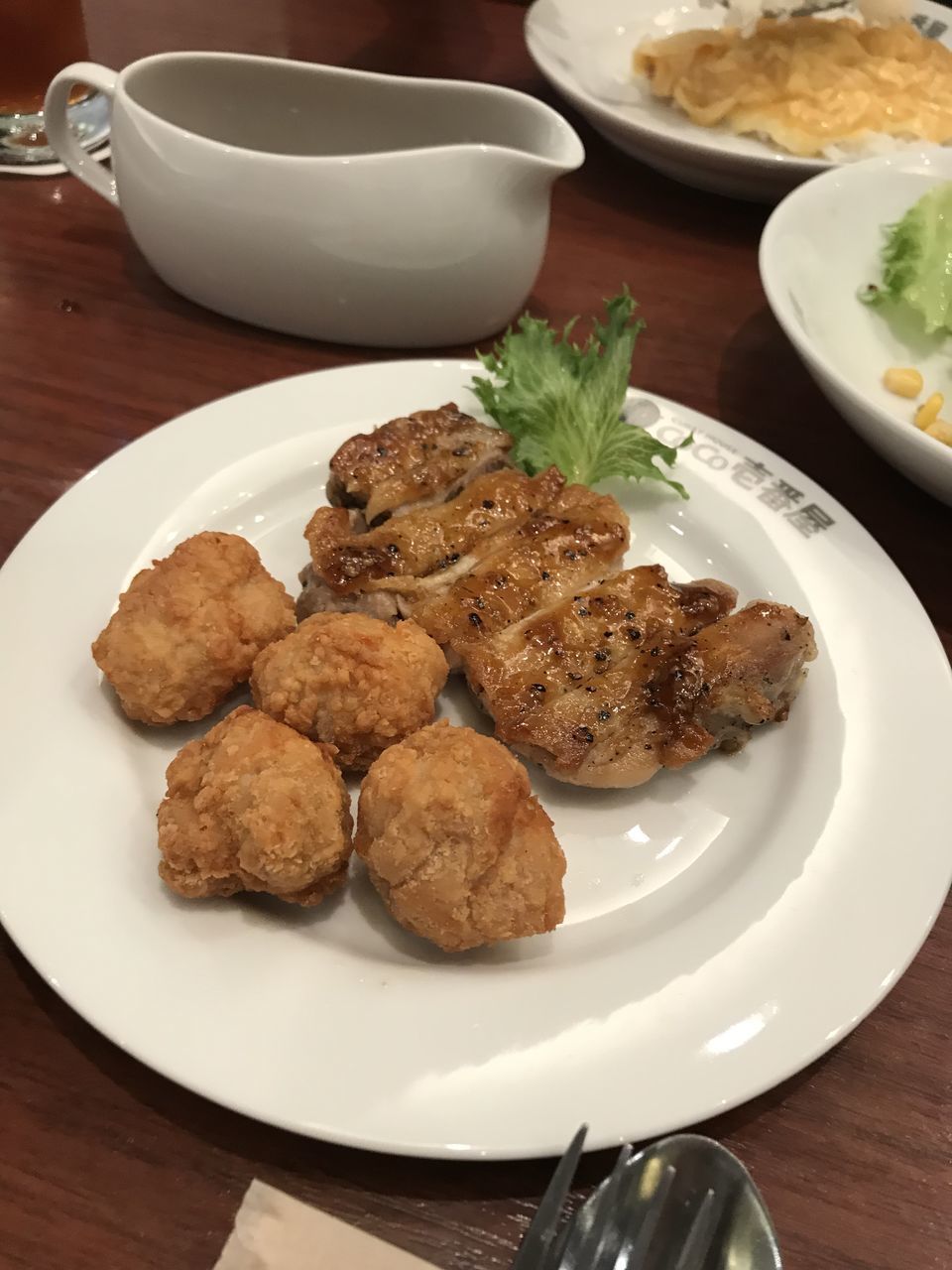 HIGH ANGLE VIEW OF MEAL SERVED IN PLATE