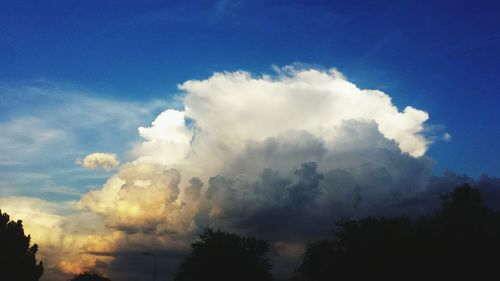 Low angle view of cloudy sky