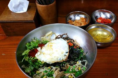 Close-up of food in plate