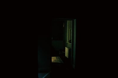 View of the dark