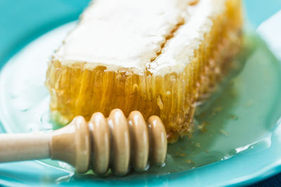 Close-up of cake in plate