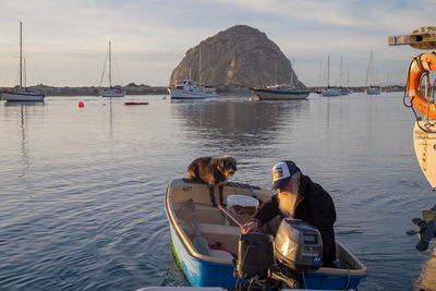 Boats in a sea