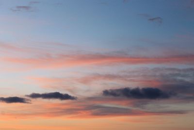 Scenic view of sky during sunset