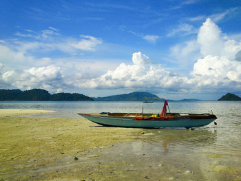 Boats in sea