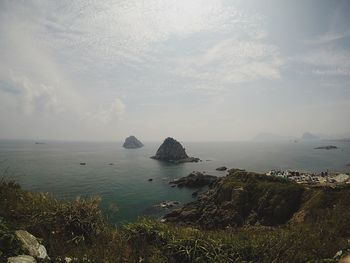 Scenic view of sea against sky