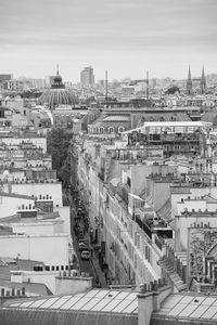 High angle view of cityscape
