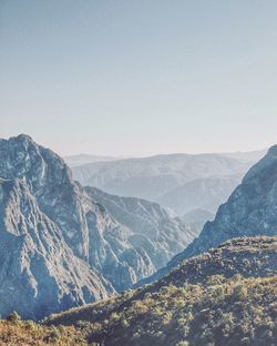 Scenic view of mountains