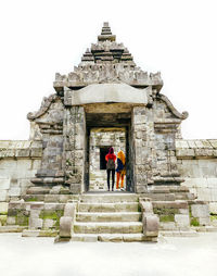 Low angle view of historical building