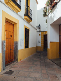 Alley amidst buildings in city