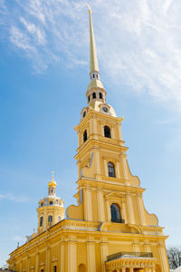 Low angle view of temple