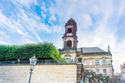 Low angle view of building against sky