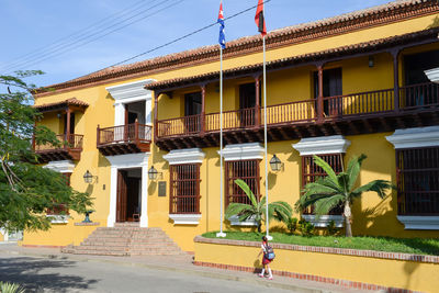 Residential buildings against sky